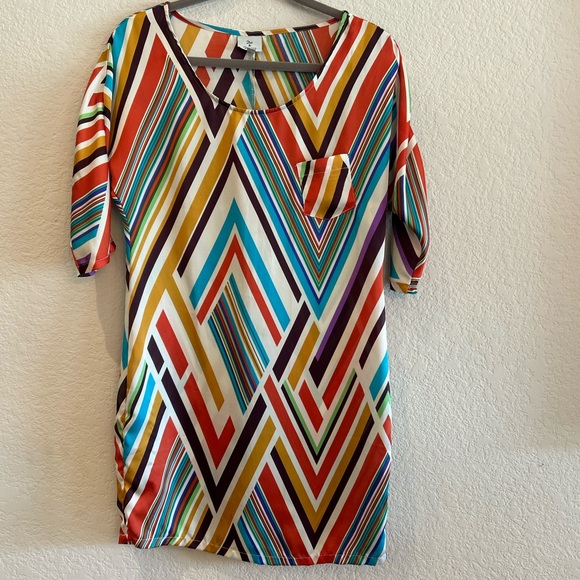 Hot & Delicious Multicolor Striped Dress - Picture 1 of 7